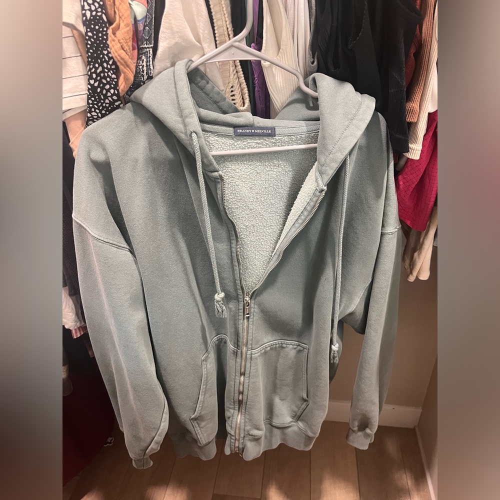 Brandy Mellville Zip Up Hoodie